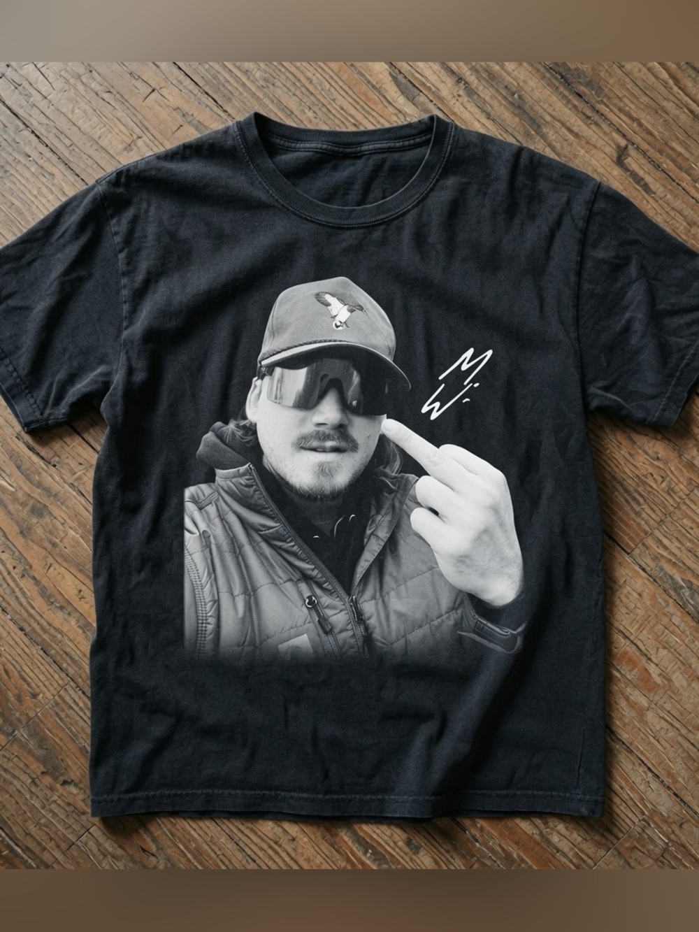 Vintage Morgan Wallen Middle Finger T-shirt